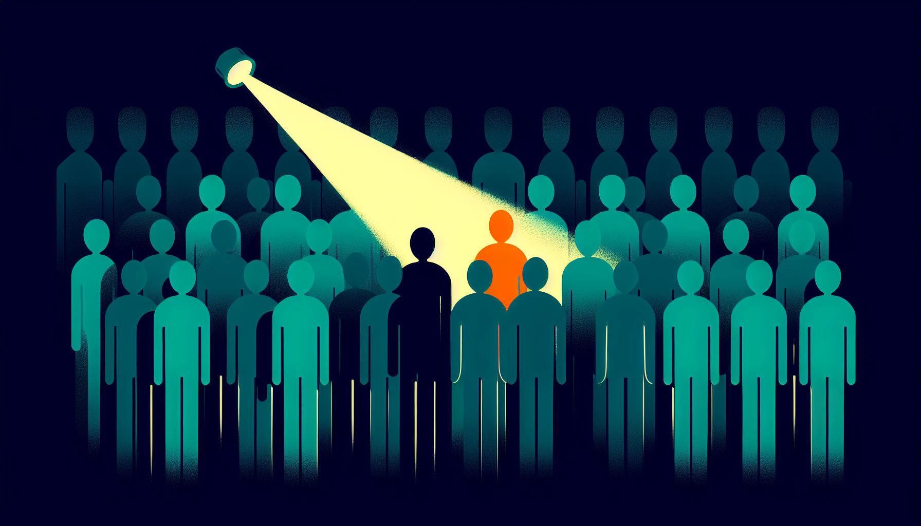 Illustration: Anonymity Set : être unique dans la foule vous expose