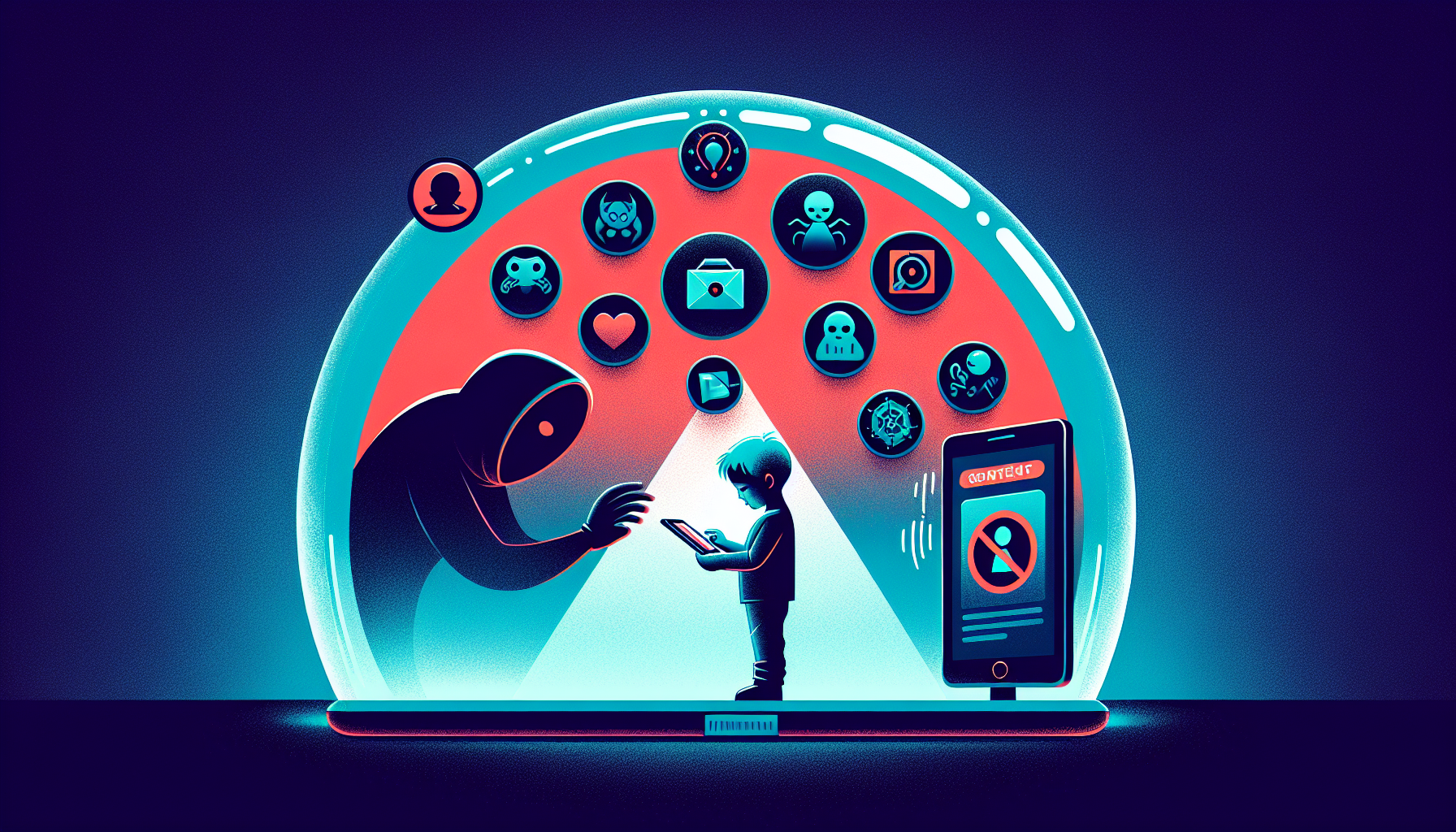 Illustration: Contrôle parental Québec : TikTok, Discord, Snapchat