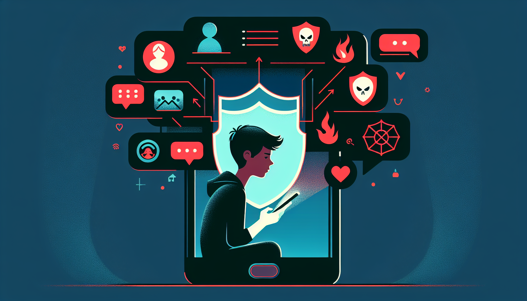 Illustration: Cyberintimidation ado Québec : quoi faire comme parent