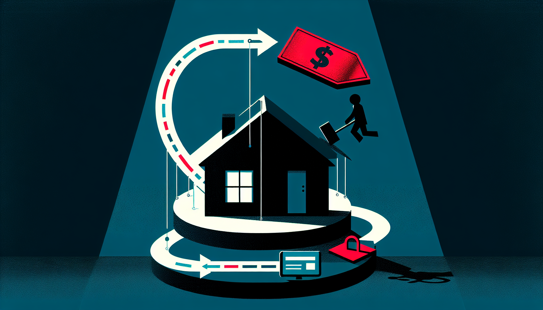 Illustration: Fraude immobilière Québec : vol de mise de fonds