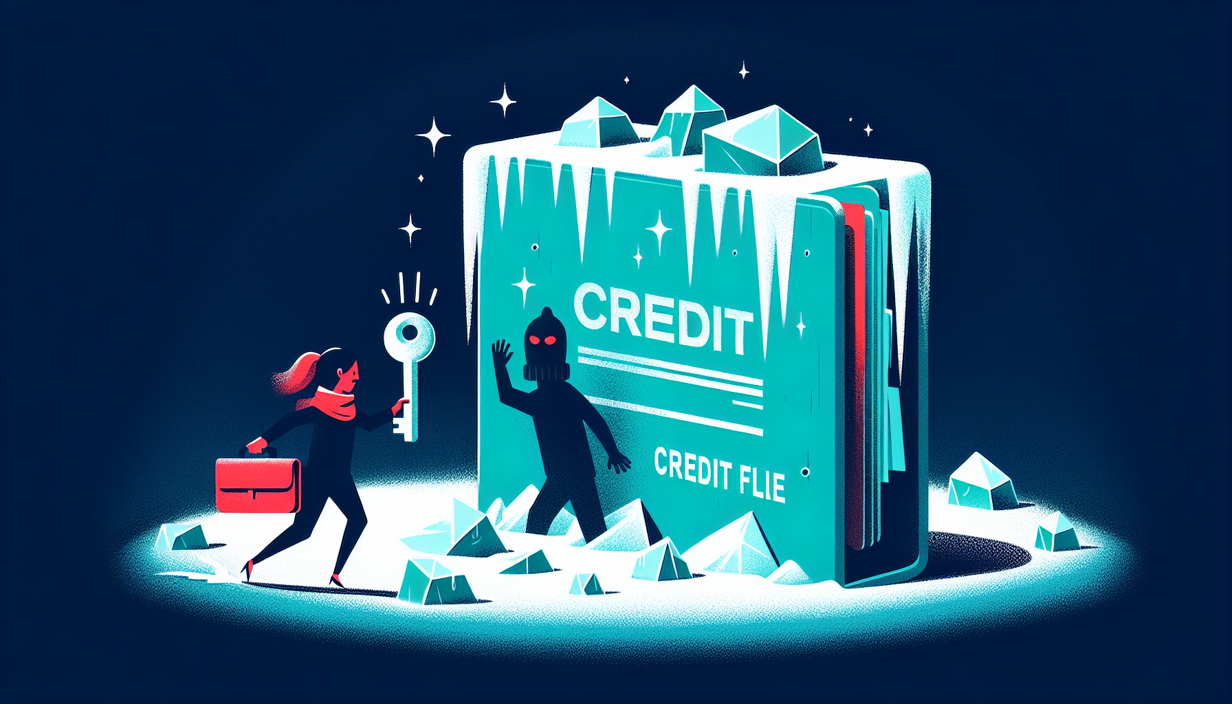 Illustration: Gel de crédit Canada : Equifax + TransUnion, gratuit